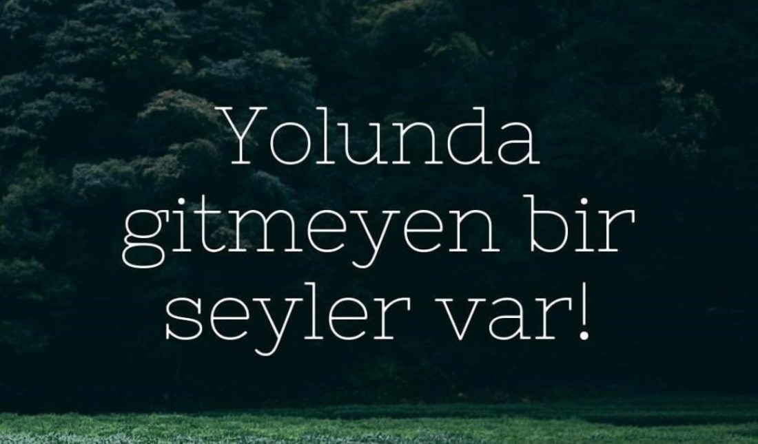 Yolunda Gitmeyen Bir Şeyler Var | ibrahimozcanli.com